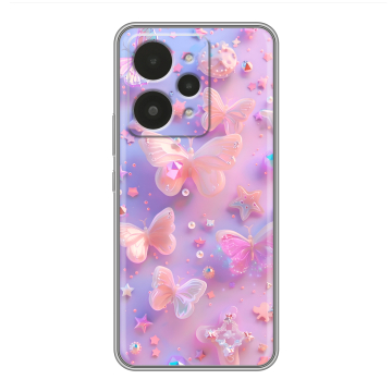Силиконовый чехол на Realme 15 с принтом Бабочки