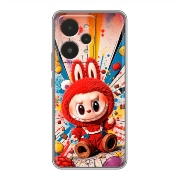 Силиконовый чехол на Realme 15 с принтом Labubu Лабубу