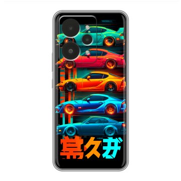 Силиконовый чехол на Realme 15 с принтом машины тачки Силиконовый чехол на Realme 15 с принтом машины тачки