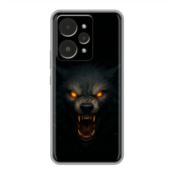 Силиконовый чехол на Realme 15 с принтом Волк Силиконовый чехол на Realme 15 с принтом Волк
