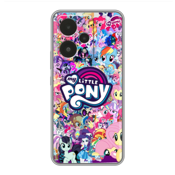 Силиконовый чехол на Realme 15 с принтом My little pony Дружба чудо