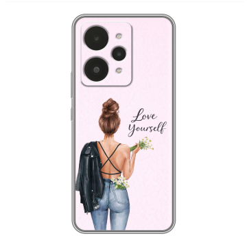 Силиконовый чехол на Realme 15 с принтом женский Силиконовый чехол на Realme 15 с принтом женский