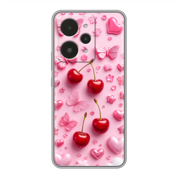 Силиконовый чехол на Realme 15 с принтом для девочек