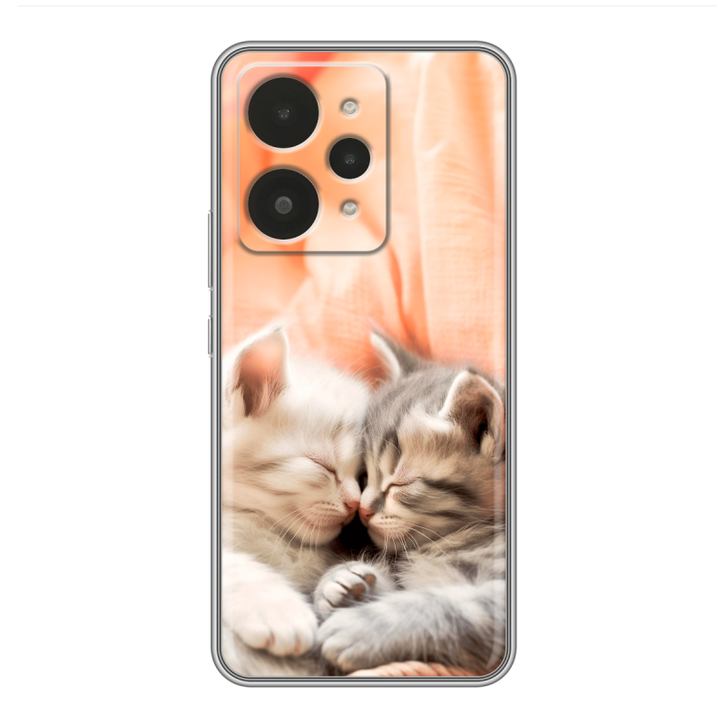Силиконовый чехол на Realme 15 с принтом Котята Силиконовый чехол на Realme 15 с принтом Котята