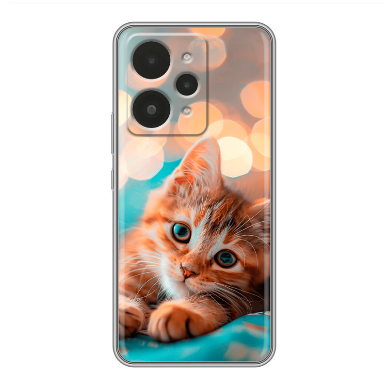 Силиконовый чехол на Realme 15 с принтом котик Силиконовый чехол на Realme 15 с принтом котик