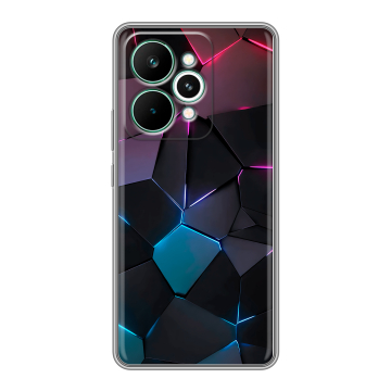 Силиконовый чехол на Realme 15 Pro с принтом Геометрия неона Силиконовый чехол на Realme 15 Pro с принтом Геометрия неона
