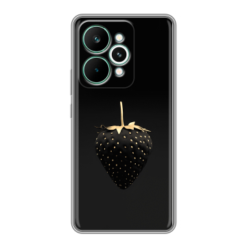 Силиконовый чехол на Realme 15 Pro с принтом Черная клубника Силиконовый чехол на Realme 15 Pro с принтом Черная клубника