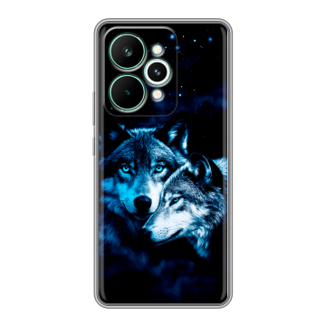 Силиконовый чехол на Realme 15 Pro с принтом Волки Силиконовый чехол на Realme 15 Pro с принтом Волки