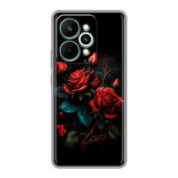 Силиконовый чехол на Realme 15 Pro с принтом Розы красные Силиконовый чехол на Realme 15 Pro с принтом Розы красные