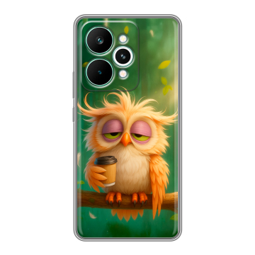 Силиконовый чехол на Realme 15 Pro с принтом сова Силиконовый чехол на Realme 15 Pro с принтом сова