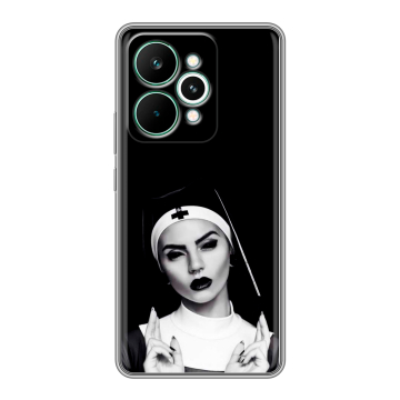 Силиконовый чехол на Realme 15 Pro с принтом монашка Силиконовый чехол на Realme 15 Pro с принтом монашка