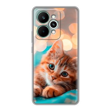 Силиконовый чехол на Realme 15 Pro с принтом котик Силиконовый чехол на Realme 15 Pro с принтом котик