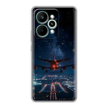 Силиконовый чехол на Realme 15 Pro с принтом самолет Силиконовый чехол на Realme 15 Pro с принтом самолет