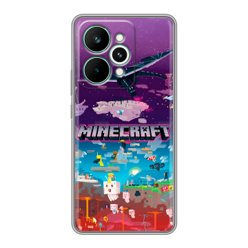 Силиконовый чехол на Realme 15 Pro с принтом Майнкрафт Minecraft Силиконовый чехол на Realme 15 Pro с принтом Майнкрафт Minecraft