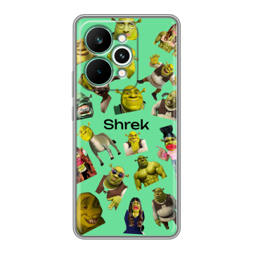 Силиконовый чехол на Realme 15 Pro с принтом Шрек Shrek Силиконовый чехол на Realme 15 Pro с принтом Шрек Shrek