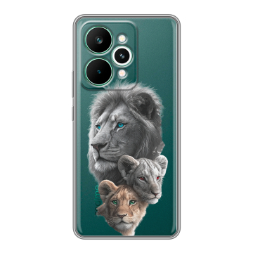 Силиконовый чехол на Realme 15 Pro с принтом Львы Силиконовый чехол на Realme 15 Pro с принтом Львы