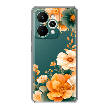 Силиконовый чехол на Realme 15 Pro с принтом Цветы принт Силиконовый чехол на Realme 15 Pro с принтом Цветы принт