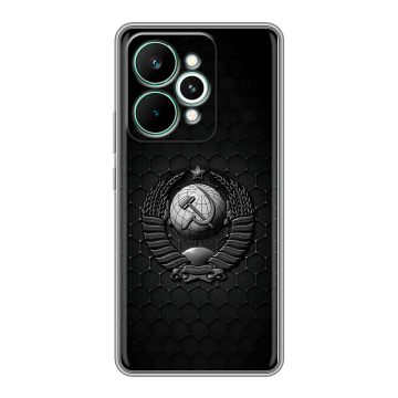 Силиконовый чехол на Realme 15 Pro с принтом Герб Флаг СССР