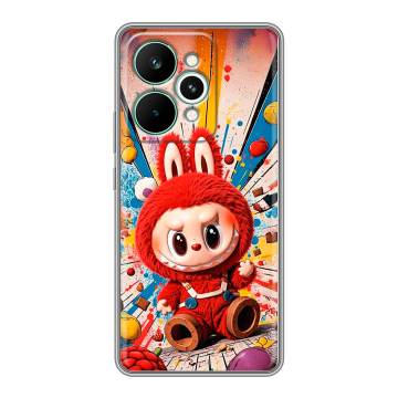 Силиконовый чехол на Realme 15 Pro с принтом Labubu Лабубу Силиконовый чехол на Realme 15 Pro с принтом Labubu Лабубу