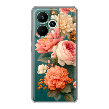 Силиконовый чехол на Realme 15 Pro с принтом цветы Силиконовый чехол на Realme 15 Pro с принтом цветы