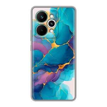 Силиконовый чехол на Realme 15 Pro с принтом Мрамор блестки Силиконовый чехол на Realme 15 Pro с принтом Мрамор блестки