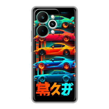 Силиконовый чехол на Realme 15 Pro с принтом машины тачки Силиконовый чехол на Realme 15 Pro с принтом машины тачки