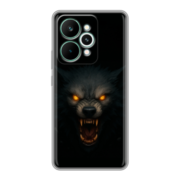 Силиконовый чехол на Realme 15 Pro с принтом Волк Силиконовый чехол на Realme 15 Pro с принтом Волк