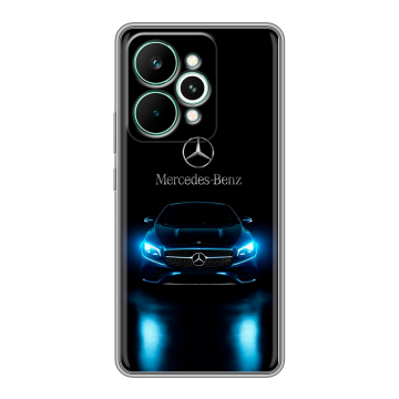 Силиконовый чехол на Realme 15 Pro с принтом Mercedes Мерседес