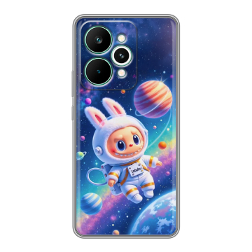 Силиконовый чехол на Realme 15 Pro с принтом Labubu Лабубу Силиконовый чехол на Realme 15 Pro с принтом Labubu Лабубу