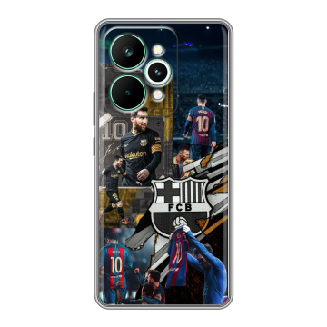 Силиконовый чехол на Realme 15 Pro с принтом Messi Barcelona Силиконовый чехол на Realme 15 Pro с принтом Messi Barcelona