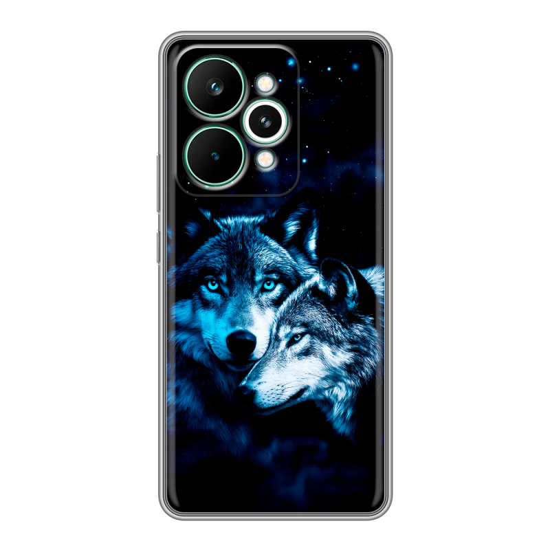 Силиконовый чехол на Realme 15 Pro с принтом Волки Силиконовый чехол на Realme 15 Pro с принтом Волки