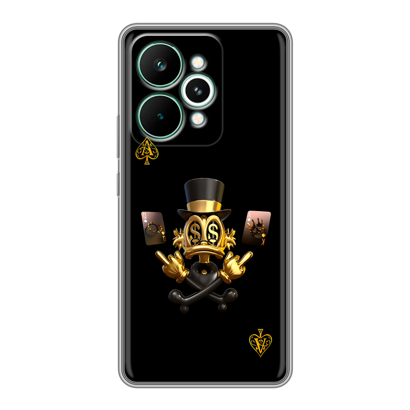 Силиконовый чехол на Realme 15 Pro с принтом Золотой скрудж макдак Силиконовый чехол на Realme 15 Pro с принтом Золотой скрудж макдак