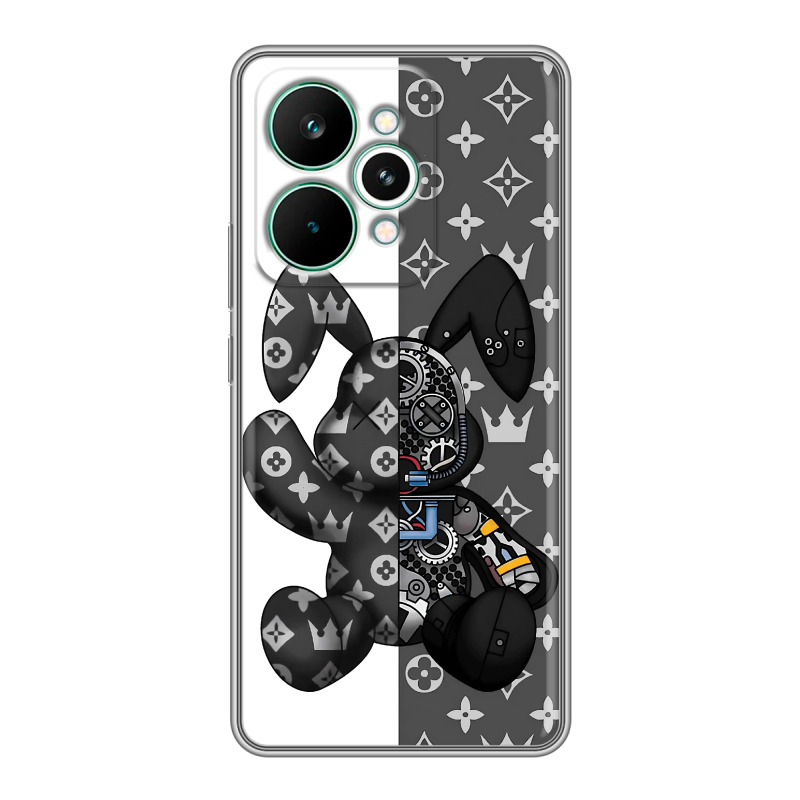 Силиконовый чехол на Realme 15 Pro с принтом Луи робот Силиконовый чехол на Realme 15 Pro с принтом Луи робот