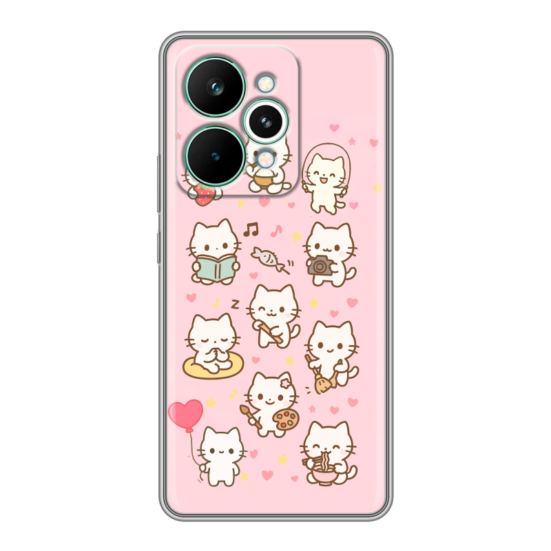 Силиконовый чехол на Realme 15 Pro с принтом Hello Kitty Хелоу Кити Силиконовый чехол на Realme 15 Pro с принтом Hello Kitty Хелоу Кити