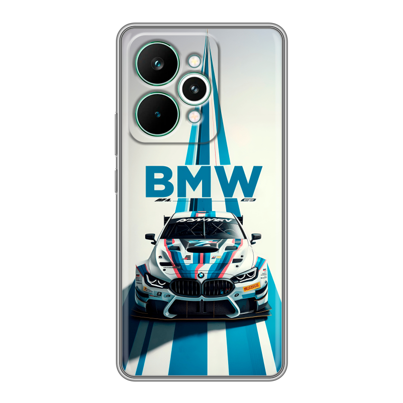 Силиконовый чехол на Realme 15 Pro с принтом БМВ BMW Силиконовый чехол на Realme 15 Pro с принтом БМВ BMW