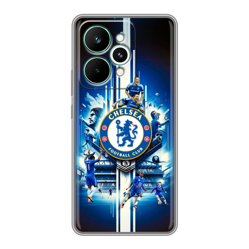 Силиконовый чехол на Realme 15 Pro с принтом Chelsea Челси Силиконовый чехол на Realme 15 Pro с принтом Chelsea Челси