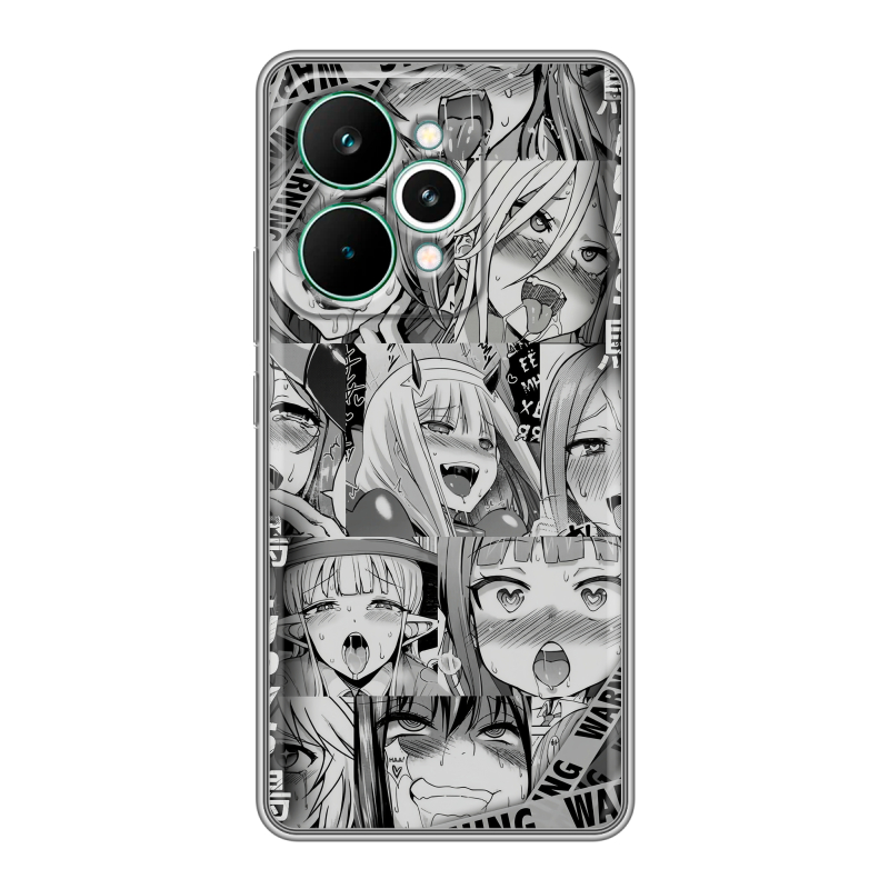 Силиконовый чехол на Realme 15 Pro с принтом Ahegao Ахегао Аниме Силиконовый чехол на Realme 15 Pro с принтом Ahegao Ахегао Аниме