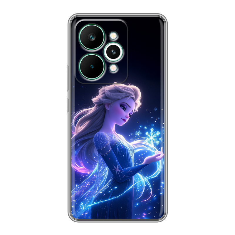 Силиконовый чехол на Realme 15 Pro с принтом Холодное сердце Frozen Силиконовый чехол на Realme 15 Pro с принтом Холодное сердце Frozen