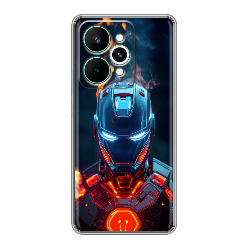 Силиконовый чехол на Realme 15 Pro с принтом IronMan Железный человек Силиконовый чехол на Realme 15 Pro с принтом IronMan Железный человек
