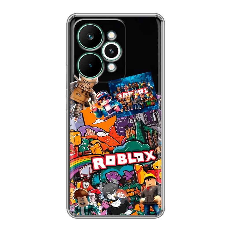 Силиконовый чехол на Realme 15 Pro с принтом Roblox Роблокс Силиконовый чехол на Realme 15 Pro с принтом Roblox Роблокс