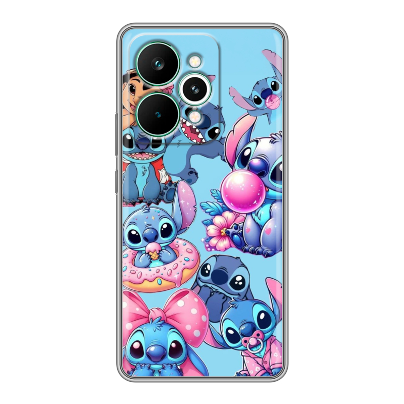 Силиконовый чехол на Realme 15 Pro с принтом Лило и Стич Силиконовый чехол на Realme 15 Pro с принтом Лило и Стич
