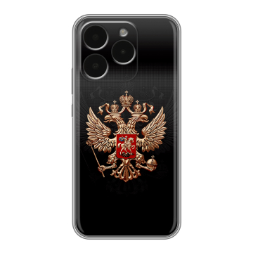 Силиконовый чехол на Realme 15T с принтом Герб России Силиконовый чехол на Realme 15T с принтом Герб России