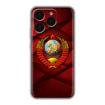 Силиконовый чехол на Realme 15T с принтом Герб СССР Силиконовый чехол на Realme 15T с принтом Герб СССР