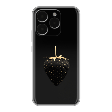 Силиконовый чехол на Realme 15T с принтом Черная клубника Силиконовый чехол на Realme 15T с принтом Черная клубника