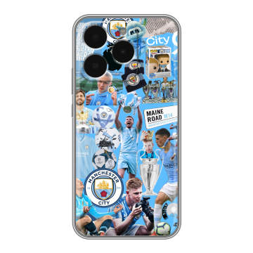 Силиконовый чехол на Realme 15T с принтом Man City Манчестер Сити