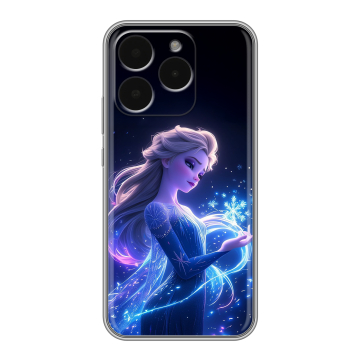 Силиконовый чехол на Realme 15T с принтом Холодное сердце Frozen