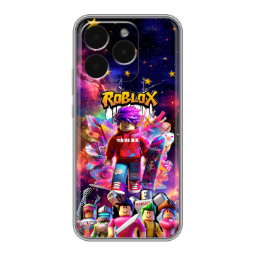 Силиконовый чехол на Realme 15T с принтом Roblox Роблокс
