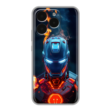 Силиконовый чехол на Realme 15T с принтом IronMan Железный человек