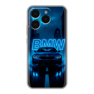 Силиконовый чехол на Realme 15T с принтом BMW БМВ