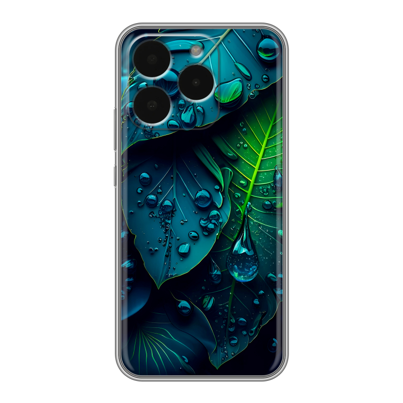 Силиконовый чехол на Realme 15T с принтом Листья Силиконовый чехол на Realme 15T с принтом Листья